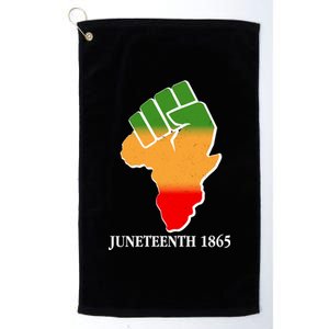 Traditional African Colors Protest Fist Juneteenth Platinum Collection Golf Towel