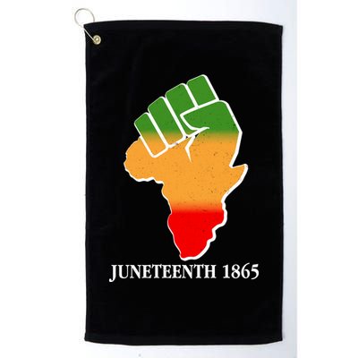 Traditional African Colors Protest Fist Juneteenth Golf Towel