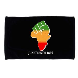 Traditional African Colors Protest Fist Juneteenth Microfiber Hand Towel