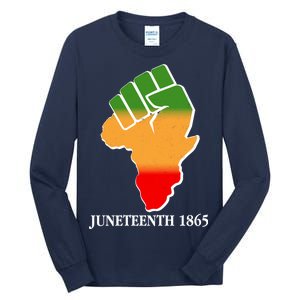 Traditional African Colors Protest Fist Juneteenth Tall Long Sleeve T-Shirt