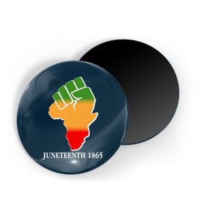 Traditional African Colors Protest Fist Juneteenth Magnet