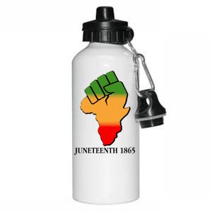 Traditional African Colors Protest Fist Juneteenth Aluminum Water Bottle