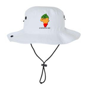 Traditional African Colors Protest Fist Juneteenth Legacy Cool Fit Booney Bucket Hat