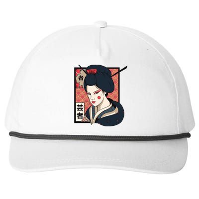 Traditional Geisha Snapback Five-Panel Rope Hat