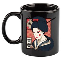 Traditional Geisha 11oz C Handle Ceramic Mug