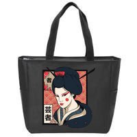 Traditional Geisha Zip Tote Bag