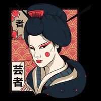 Traditional Geisha Zip Tote Bag