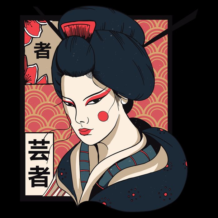 Traditional Geisha Zip Tote Bag