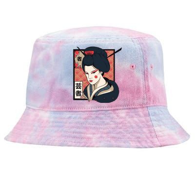 Traditional Geisha Tie-Dyed Bucket Hat