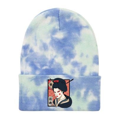 Traditional Geisha Tie Dye 12in Knit Beanie