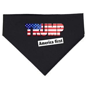 America First Donald Trump USA-Made Doggie Bandana