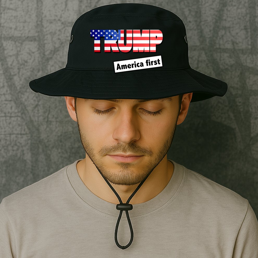 America First Donald Trump Bucket Hat