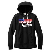 America First Donald Trump Women's Fleece Hoodie