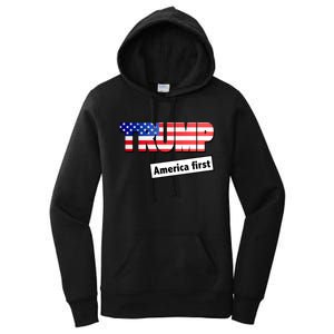 America First Donald Trump Women's Pullover Hoodie