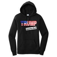 America First Donald Trump Women's Pullover Hoodie