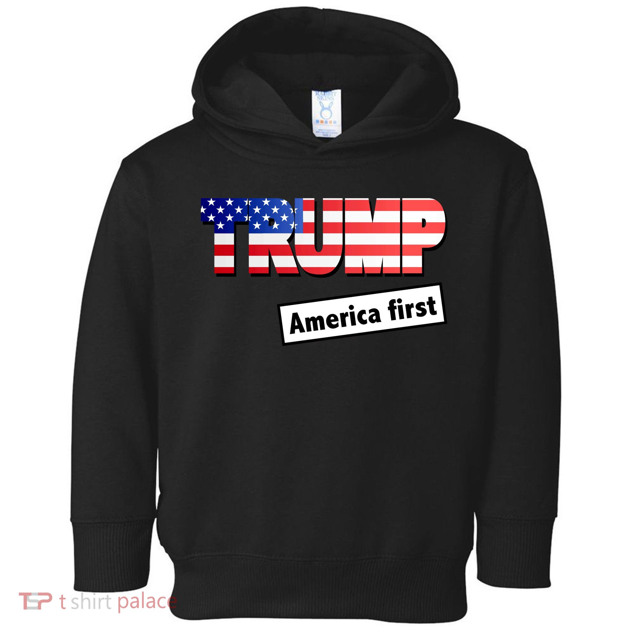 America First Donald Trump Toddler Hoodie