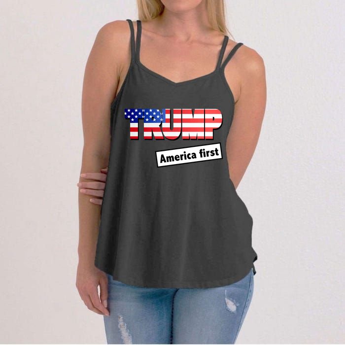 America First Donald Trump Women's Strappy Tank