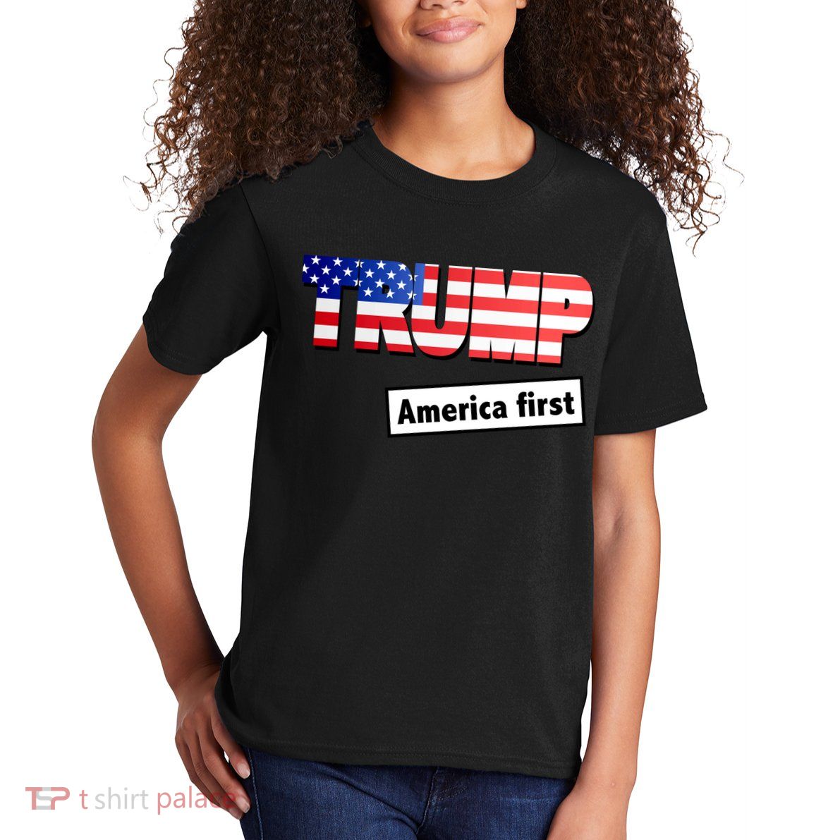 America First Donald Trump Kids T-Shirt