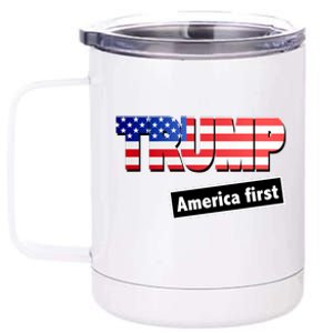 America First Donald Trump 12 oz Stainless Steel Tumbler Cup