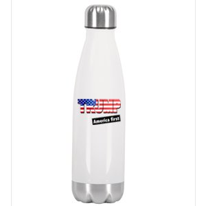 America First Donald Trump Stainless Steel Insulated Water Bottle