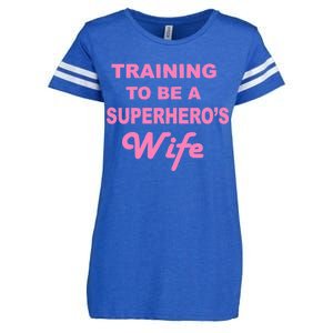 Training To Be A Superhero's Wife Enza Ladies Jersey Football T-Shirt