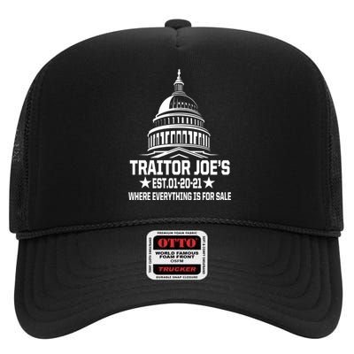 Traitor Joe's Est.01-20-21 Everything Is For Sale High Crown Mesh Back Trucker Hat