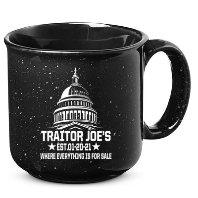 Traitor Joe's Est.01-20-21 Everything Is For Sale 15oz Campfire Ceramic Mug