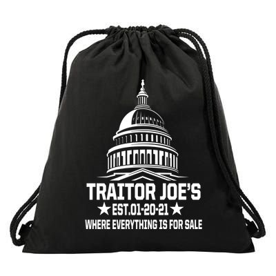 Traitor Joe's Est.01-20-21 Everything Is For Sale Drawstring Bag