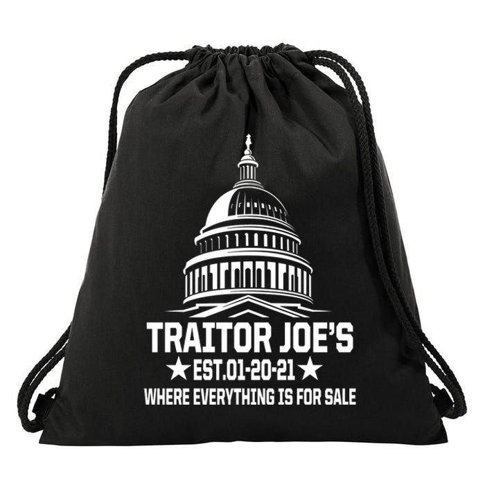 Traitor Joe's Est.01-20-21 Everything Is For Sale Drawstring Bag