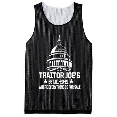 Traitor Joe's Est.01-20-21 Everything Is For Sale Mesh Reversible Basketball Jersey Tank
