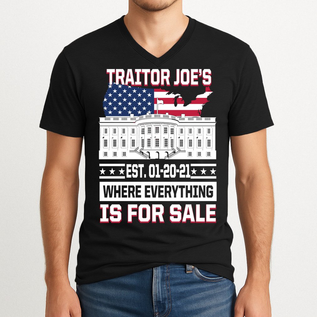 Traitor Joe's Where Everything Is For Sale V-Neck T-Shirt