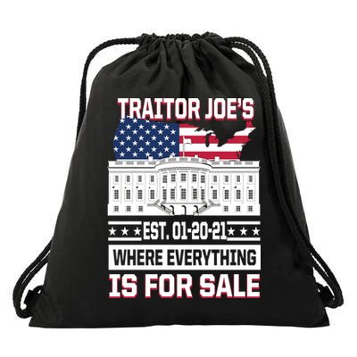 Traitor Joe's Where Everything Is For Sale Drawstring Bag