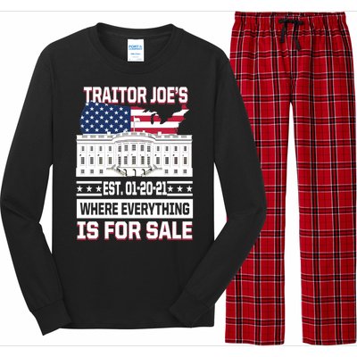 Traitor Joe's Where Everything Is For Sale Long Sleeve Pajama Set