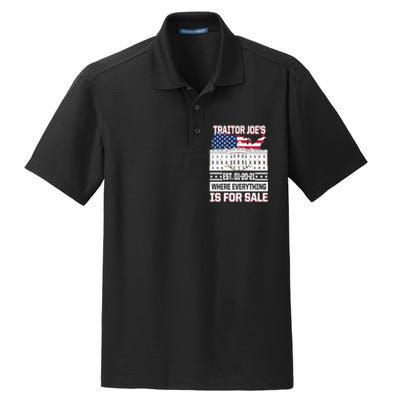 Traitor Joe's Where Everything Is For Sale Dry Zone Grid Polo