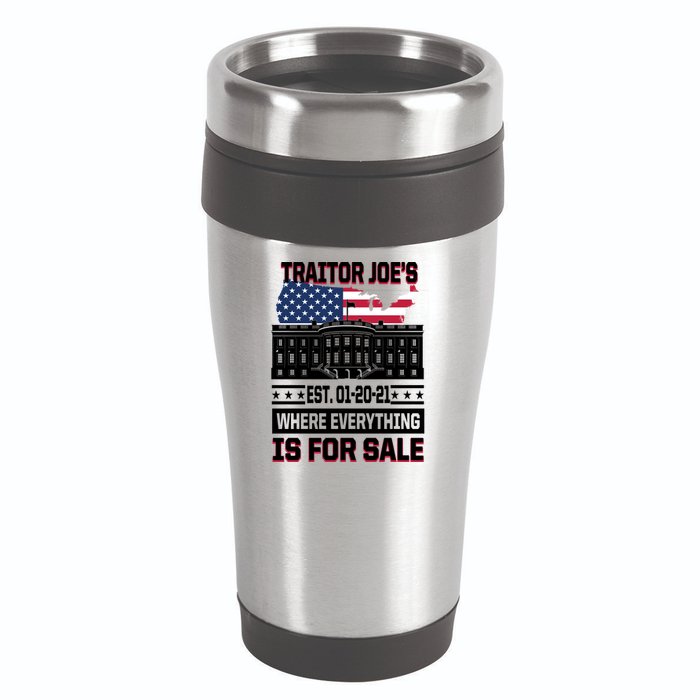 Traitor Joe's Where Everything Is For Sale 16oz Travel Tumbler