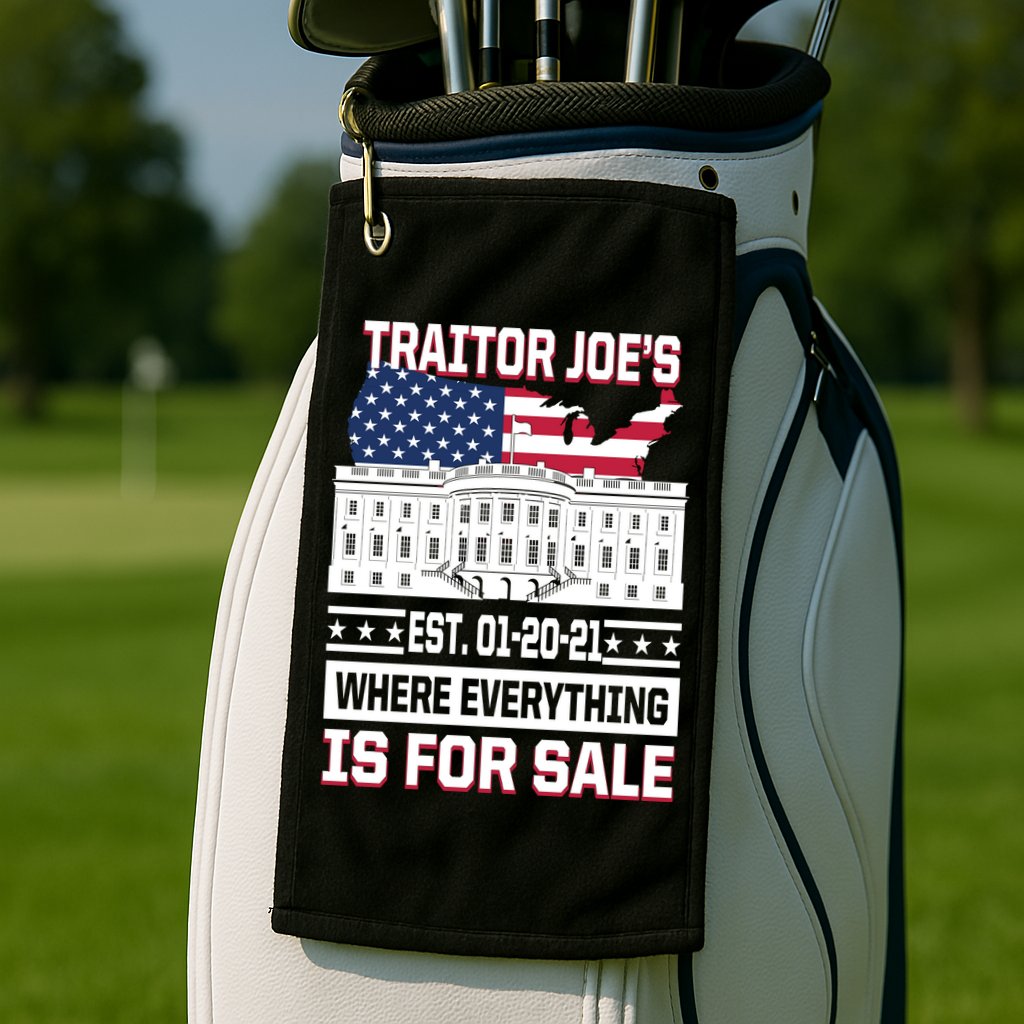 Traitor Joe's Where Everything Is For Sale Golf Towel