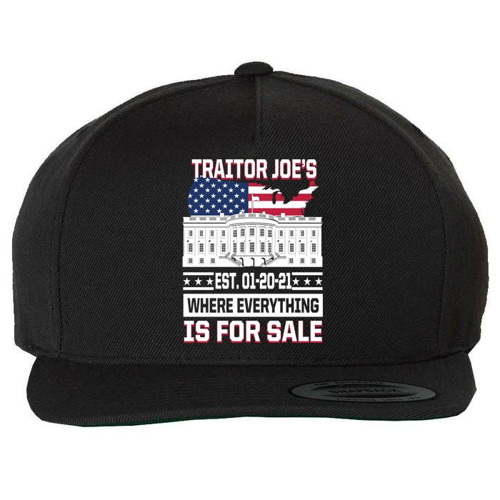 Traitor Joe's Where Everything Is For Sale Wool Snapback Cap