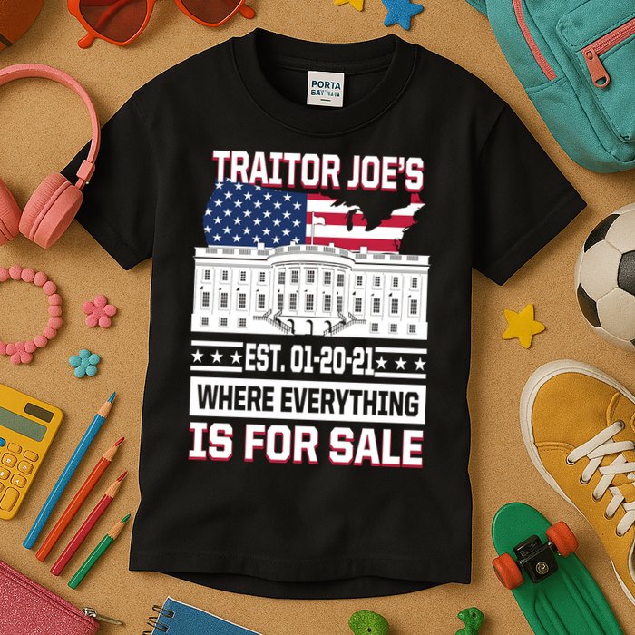 Traitor Joe's Where Everything Is For Sale Kids T-Shirt