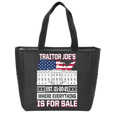 Traitor Joe's Where Everything Is For Sale Zip Tote Bag