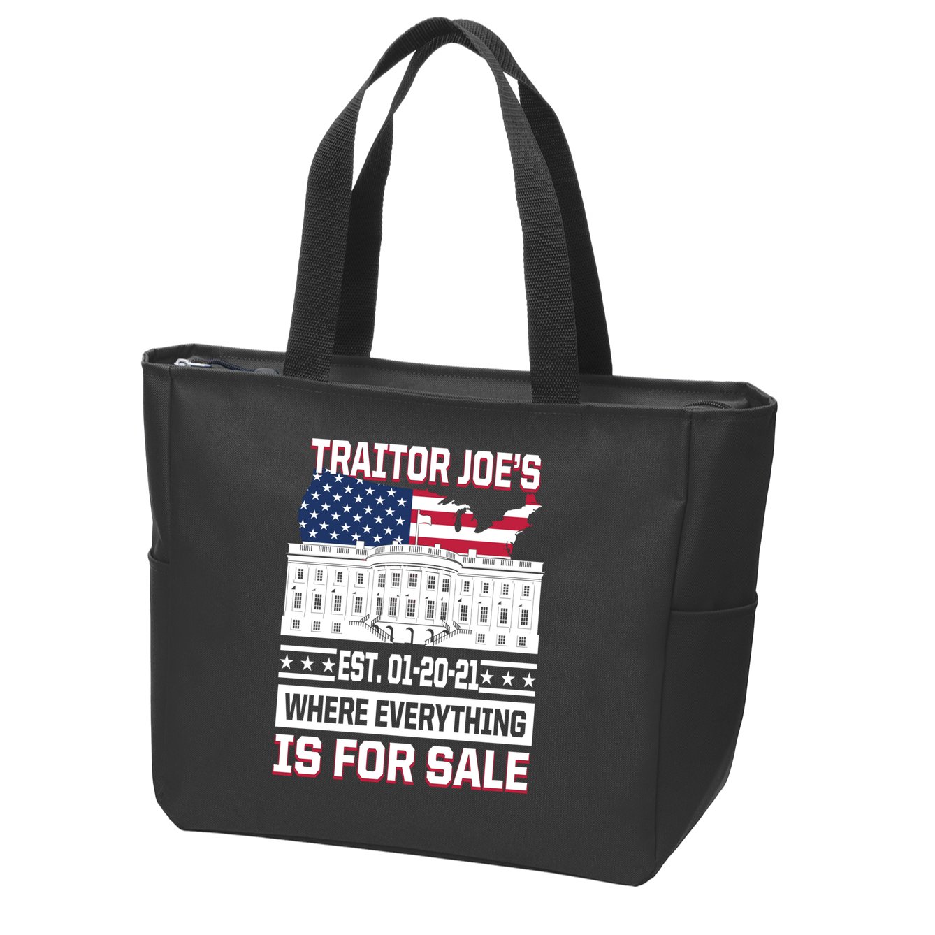 Traitor Joe's Where Everything Is For Sale Zip Tote Bag