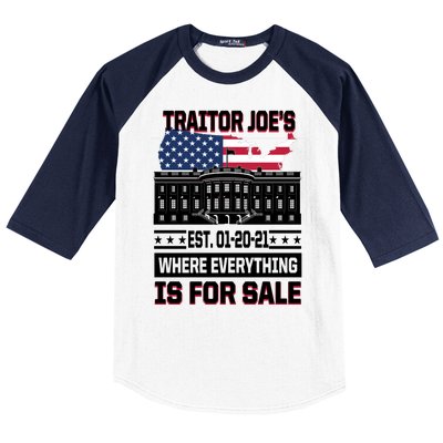 Traitor Joe's Where Everything Is For Sale Baseball Sleeve Shirt