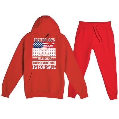 Traitor Joe's Where Everything Is For Sale Premium Hooded Sweatsuit Set