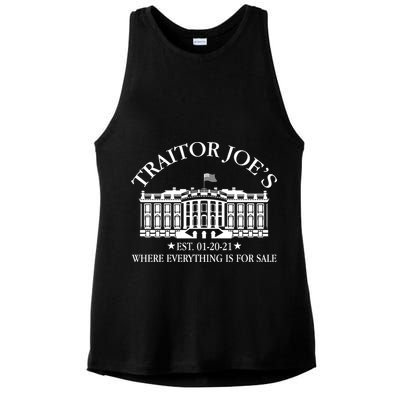 Traitor Joe's Where Everything Is For Sale Est 01-20-21 Ladies PosiCharge Tri-Blend Wicking Tank