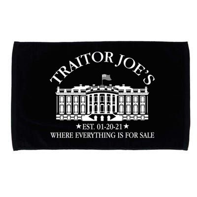 Traitor Joe's Where Everything Is For Sale Est 01-20-21 Microfiber Hand Towel