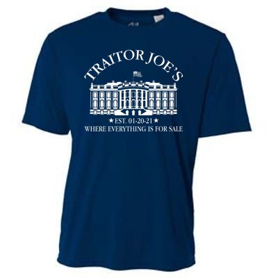 Traitor Joe's Where Everything Is For Sale Est 01-20-21 Cooling Performance Crew T-Shirt