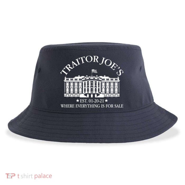 Traitor Joe's Where Everything Is For Sale Est 01-20-21 Sustainable Bucket Hat