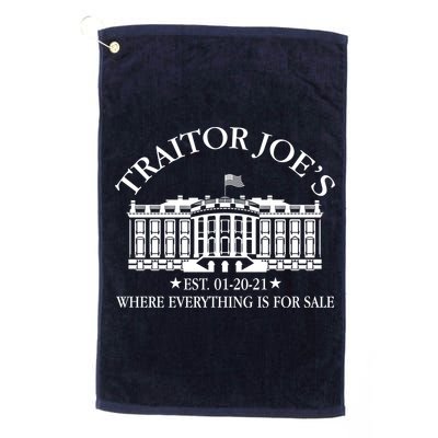 Traitor Joe's Where Everything Is For Sale Est 01-20-21 Golf Towel