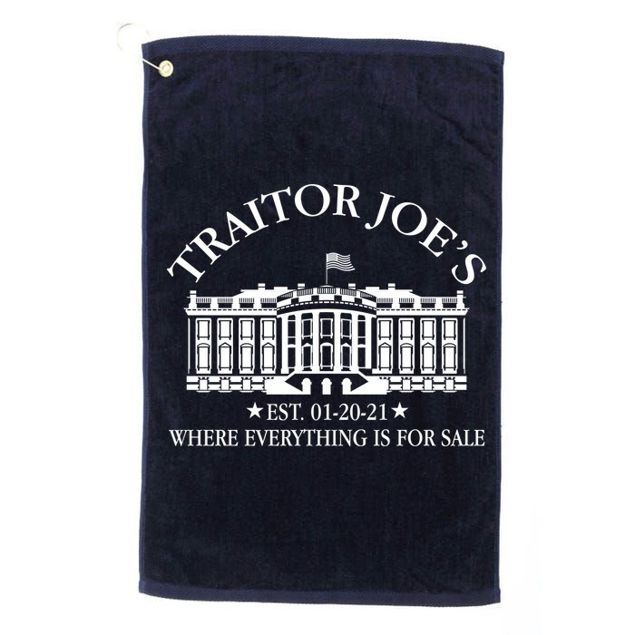 Traitor Joe's Where Everything Is For Sale Est 01-20-21 Golf Towel