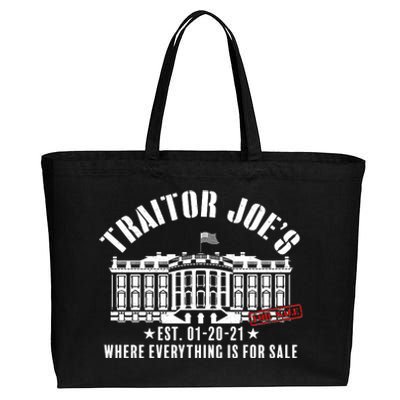 Traitor Joe's Where Everything Is For Sale Pro Republican Cotton Canvas Jumbo Tote