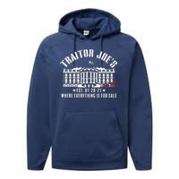 Traitor Joe's Where Everything Is For Sale Pro Republican Performance Fleece Hoodie